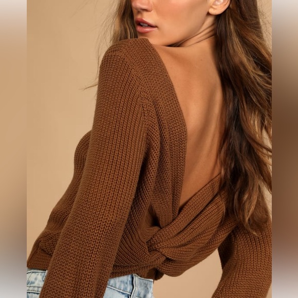 Lulus Ivory knit sweater - Picture 4 of 5